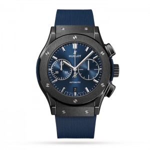 Hublot Classic Fusion Herren Automatik Blau Rubber Watch 521.CM.7170.RX