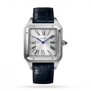 Cartier Santos-Dumont Herren Automatik Silber Edelstahl Uhr WSSA0032