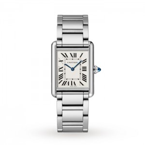Cartier Tank Must Damen Quarz Silber Edelstahl Uhr WSTA0052