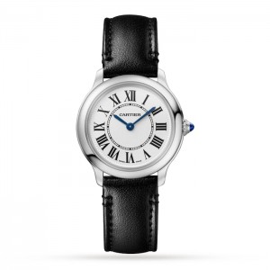 Cartier Ronde Must Damen Quarz Silber Calf Watch WSRN0030