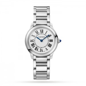 Cartier Ronde Must Damen Quarz Silber Calf Watch WSRN0033