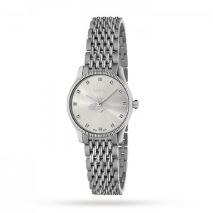 GG G-Timeless Damen Quarz Silber Edelstahl Uhr YA1265019