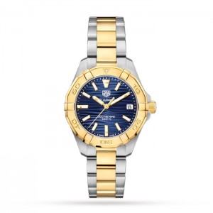 TAG Heuer Aquaracer Damen-Armbanduhr Quarz Blau Zweifarbig WBD1325.BB0320