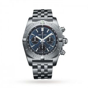 Breitling Chronomat Herren Automatik Blau Edelstahl Uhr AB0115101C1A1