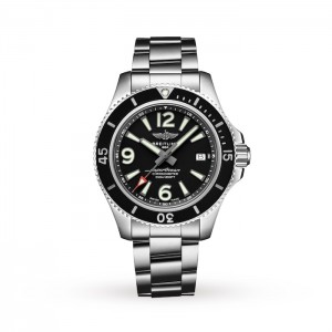 Breitling Superocean Herren Automatik Schwarz Edelstahl Uhr A17366021B1A1