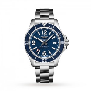 Breitling Superocean Herren Automatik Blau Edelstahl Uhr A17366D81C1A1