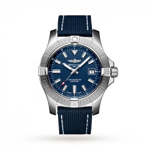 Breitling Avenger Herren Automatik Blau Leder Uhr A17318101C1X2