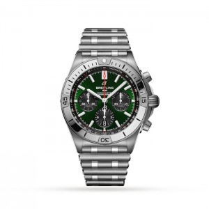 Breitling Chronomat Herren Automatik Grün Edelstahl Uhr AB01343A1L1A1