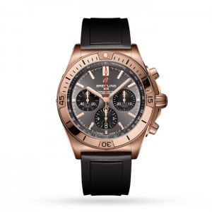 Breitling Chronomat Herren Automatik Grau Rubber Watch RB0134101B1S1