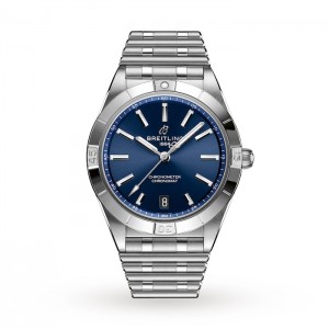 Breitling Chronomat Damen Automatik Blau Edelstahl Uhr A10380101C1A1