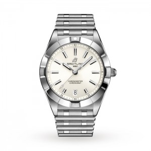 Breitling Chronomat Damen Quarz Silber Edelstahl Uhr A77310101A2A1