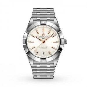 Breitling Chronomat Damen Quarz Silber Edelstahl Uhr A77310101A3A1