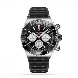 Breitling Chronomat Herren Automatikuhr aus schwarzem Gummi AB0136251B1S1