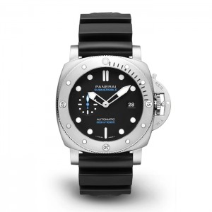 Panerai Submersible Men Automatic Black Rubber Watch PAM01229