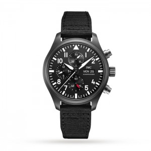 IWC Pilot Men Automatic Black Fabric Uhr IW389101